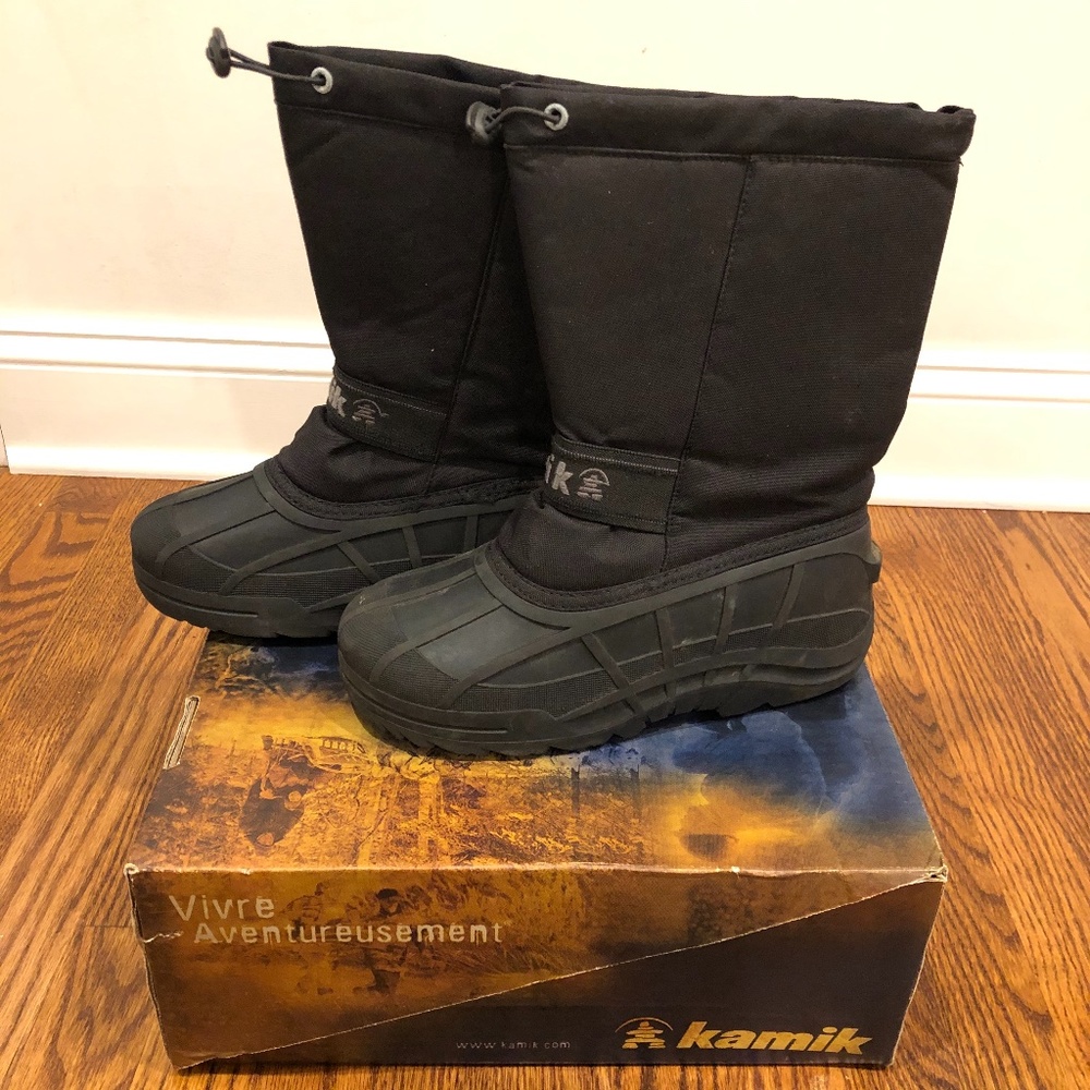 Kamik Waterproof/Snow Boots/Black Men's/Big Kids 7